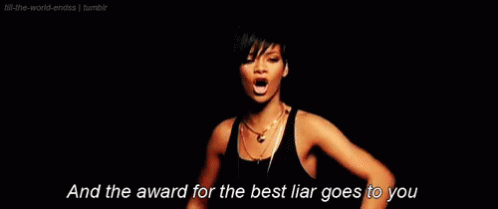 a woman is singing a song in a black tank top and the award for the best liar goes to you .
plus size dating